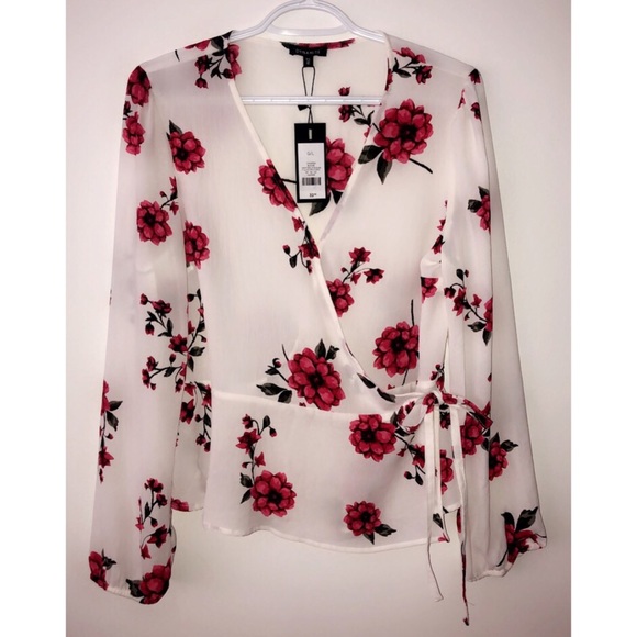 Wrap peplum blouse - Picture 2 of 6